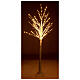 White tree with 210 warm white nanoLEDs 150 cm indoor/outdoor s1