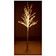 White tree with 210 warm white nanoLEDs 150 cm indoor/outdoor s3