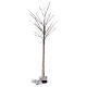 White tree with 210 warm white nanoLEDs 150 cm indoor/outdoor s6