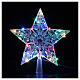 Star Christmas tree topper LED 20 multi-color lights 22 cm indoor use s3