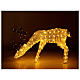 Deer grazing, glitter thread and 200 warm white LED, 100 cm, indoor and outdoor s1