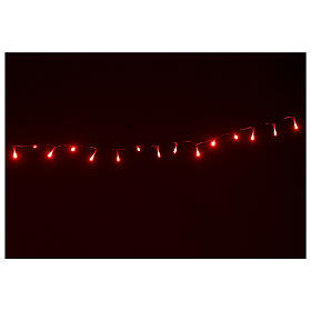 Lichterkette mit 100 roten LEDs, 5 m