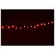 Guirlande lumineuse 100 LEDs rouge 5 m jeux lumières int/ext s1