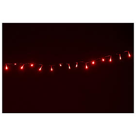 LED String lights in red 5 m light effects indoor outdoor