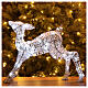 Decoração luminosa de Natal filhote de veado 50 lâmpadas LED branco frio, para interior/exterior; medidas: 39x48x14 s1