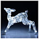 Lighted fawn 50 LEDs cold white 40x50x15 cm indoor outdoor s2