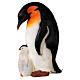 Luz Navidad mamá pingüino con cría 60x30x35 cm LED exterior s5