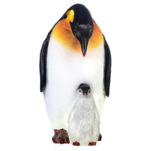 Lumière Noël pingouins maman avec petit 60x30x35 cm LED extérieur 3
