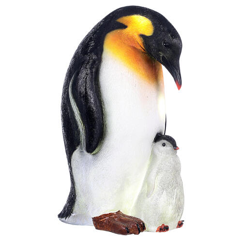 Lumière Noël pingouins maman avec petit 60x30x35 cm LED extérieur 5
