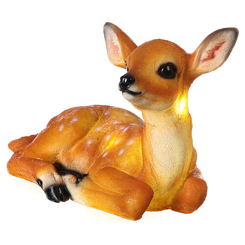 Christmas LED light, seated fawn, 35x60x25 cm, OUTDOOR 4