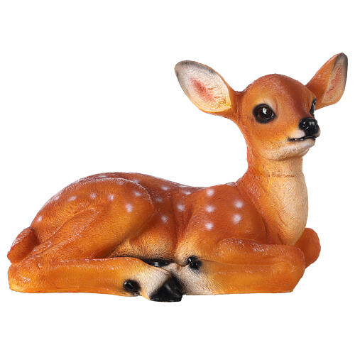 Christmas fawn decoration sitting 35x60x25 cm outdoor LED 3