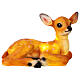 Christmas fawn decoration sitting 35x60x25 cm outdoor LED s2