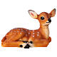 Christmas fawn decoration sitting 35x60x25 cm outdoor LED s3