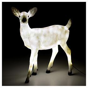 Christmas LED light, fawn standing, 70x55x20 cm, OUTDOOR
