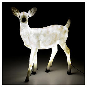 Faon debout lumière Noël LED 70x55x20 cm extérieur