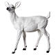 Cerbiatto in piedi luce Natale LED 70x55x20 cm esterno s4