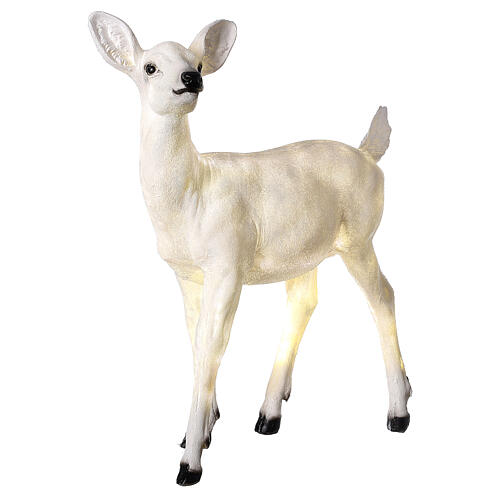 LED Fawn standing Christmas decoration 70x55x20 cm outdoor 4