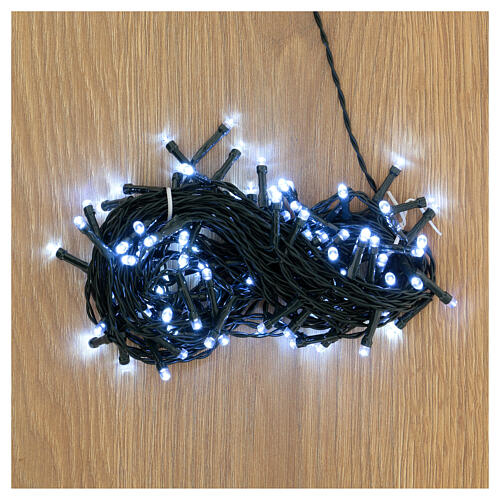 Christmas lights, 100 cold white LEDs, 10 m, light shows, timer, indoor/outdoor 2