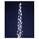 Cold white LED waterfall, 200 lights, 2 m, indoor/outdoor s1