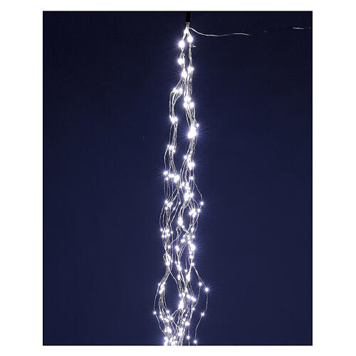 Kurtyna świetlna, 200 białych LED na przewodach miedzianych, długość 2 m 1