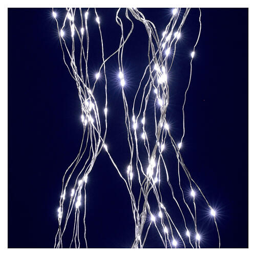 Kurtyna świetlna, 200 białych LED na przewodach miedzianych, długość 2 m 3