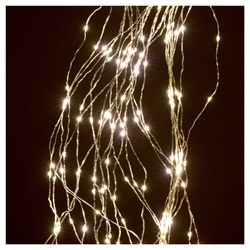 LED waterfall string lights warm white 450 lights 2.5 transformer indoor outdoor 3