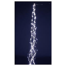 Cold white LED waterfall, 450 lights, 2.5 m, indoor/outdoor