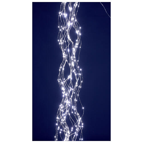 Cascade lumineuse couleur blanc froid 450 LEDs 2,5 m intérieur/extérieur 4