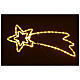 Comet double star in warm white 72 LEDs 30X80 cm int ext s1