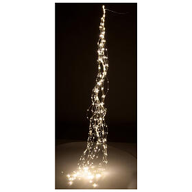Warm white LED waterfall,700 lights, 2.5 m, indoor/outdoor