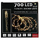 Warm white LED waterfall,700 lights, 2.5 m, indoor/outdoor s4