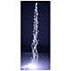 Cold white LED waterfall,700 lights, 2.5 m, indoor/outdoor s1