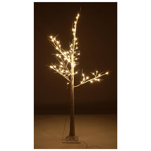 Birch tree stylized 150 cm 72 LEDs warm white indoor outdoor 4