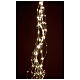 Cascata luminosa 4 m 1200 led bianco caldo trasformatore int est s2