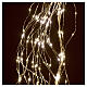 Cascata luminosa 4 m 1200 led bianco caldo trasformatore int est s3