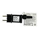 Cascata luminosa 4 m 1200 led bianco caldo trasformatore int est s8