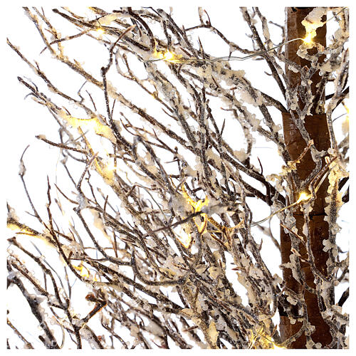 Albero Twig 150 cm 70 led particolari bianchi Natale interno 4