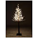 Albero Twig 150 cm 70 led particolari bianchi Natale interno s1
