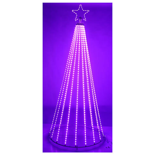 RGB video tapelight tree, 240 cm, remote, 1036 LEDs, indoor/outdoor 8
