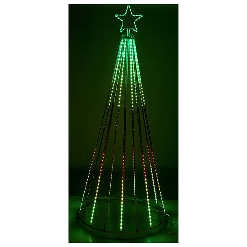 RGB video tapelight tree, 240 cm, remote, 1036 LEDs, indoor/outdoor 9
