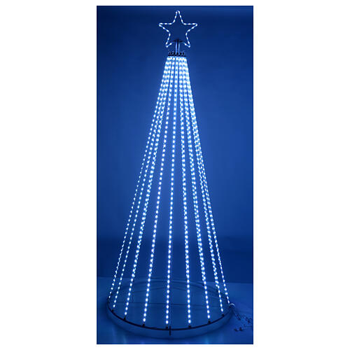 LED Christmas tree rainbow tape light RGB 240 cm remote 1036 LEDS indoor outdoor 3