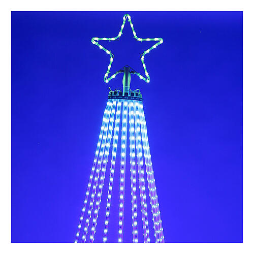 LED Christmas tree rainbow tape light RGB 240 cm remote 1036 LEDS indoor outdoor 4