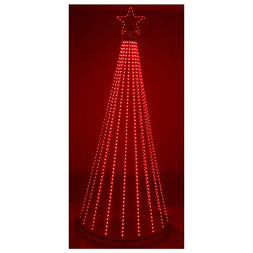 LED Christmas tree rainbow tape light RGB 240 cm remote 1036 LEDS indoor outdoor 5