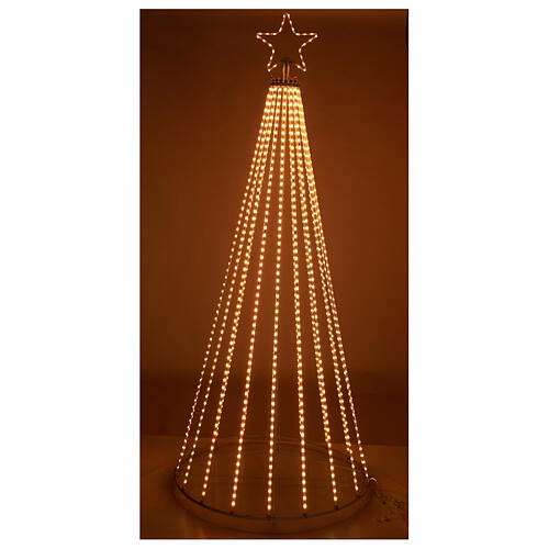 LED Christmas tree rainbow tape light RGB 240 cm remote 1036 LEDS indoor outdoor 6