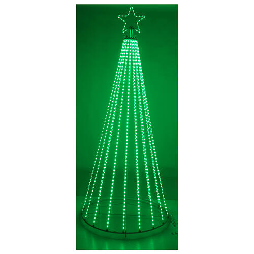 LED Christmas tree rainbow tape light RGB 240 cm remote 1036 LEDS indoor outdoor 7