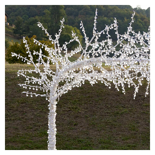 Arch of illuminated trees, 3600 LED lights, 250x300 cm, outdoor decoration 5