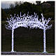 Arch of illuminated trees, 3600 LED lights, 250x300 cm, outdoor decoration s1