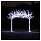 Arch of illuminated trees, 3600 LED lights, 250x300 cm, outdoor decoration s10