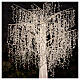 Tree illuminated by warm white LED lights, 240 cm, outdoor s5