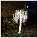 Albero illuminato con luce a LED bianco caldo 240 cm esterno s6